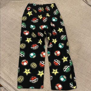 Super Mario Pajama Pants with Colorful Patterns